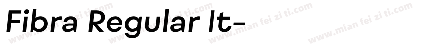 Fibra Regular It字体转换